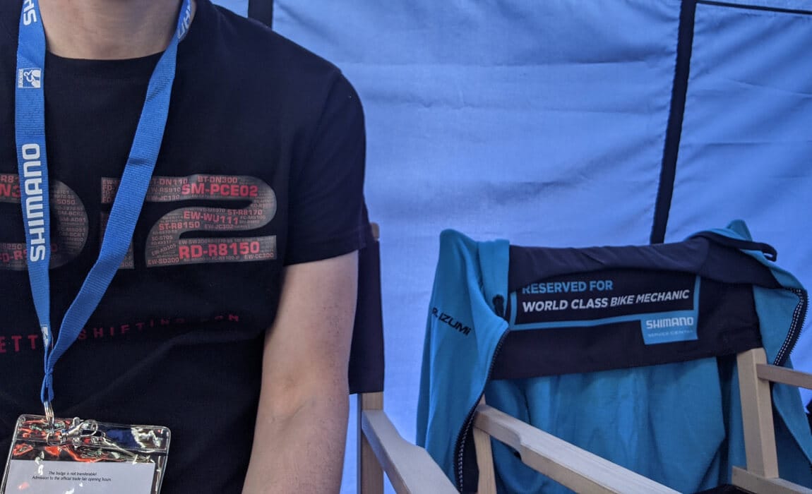 Shimano mechanic chairs at Eurobike 2021