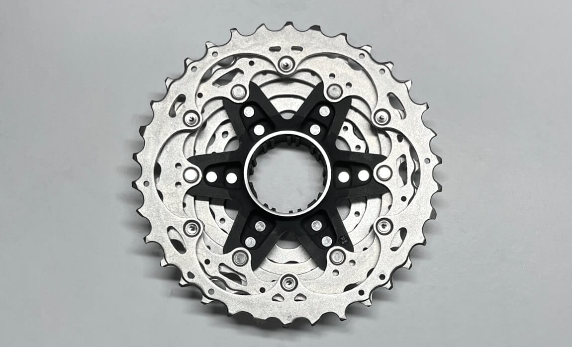 Back of a 12-speed cassette