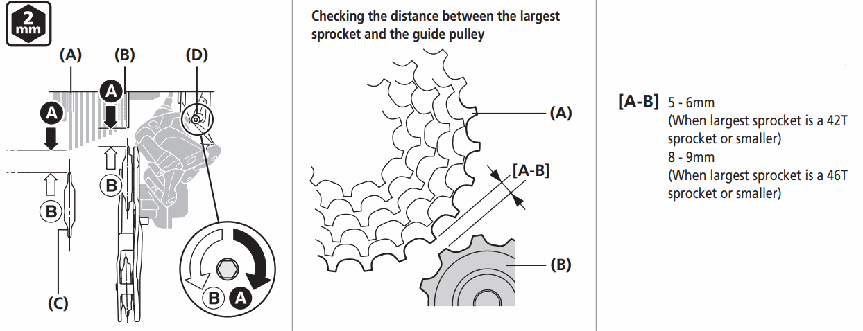 B-screw adjustment