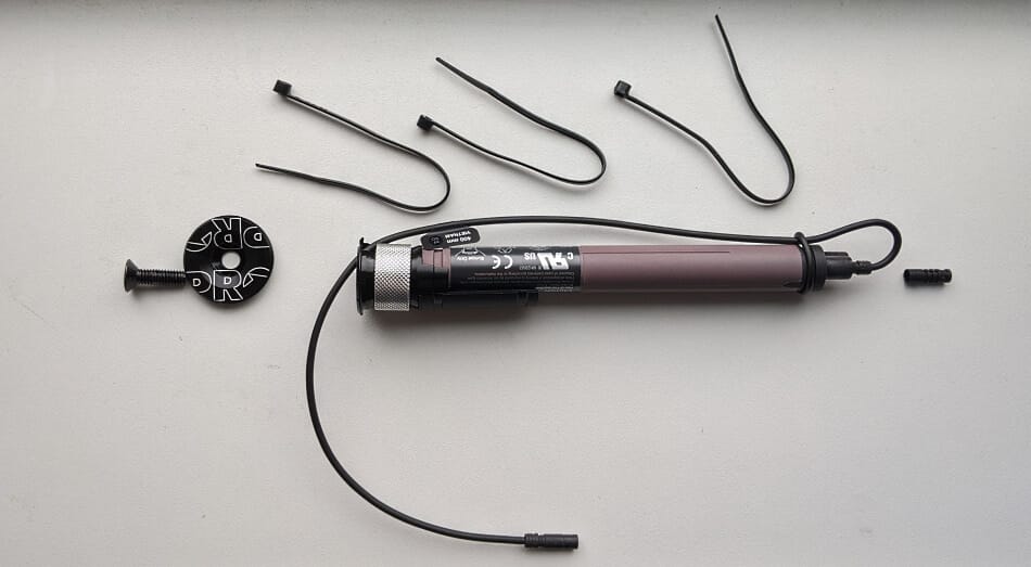 All components laid out