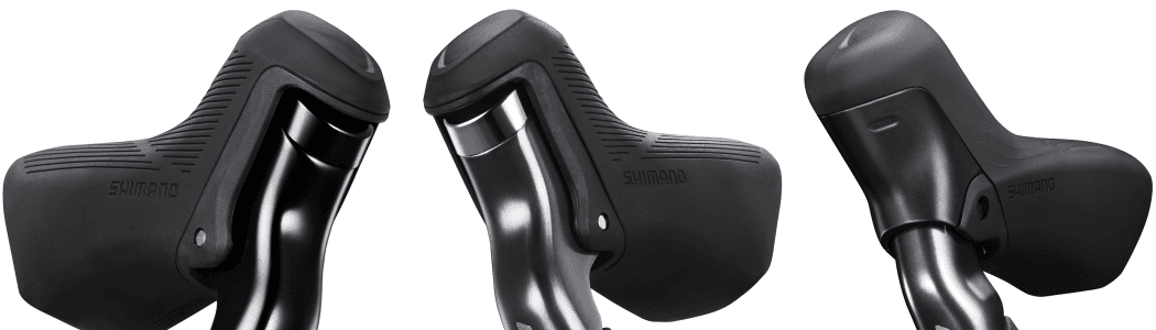 Dura-Ace, Ultegra and GRX levers have hood buttons, 105 levers do not