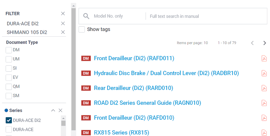 Search results