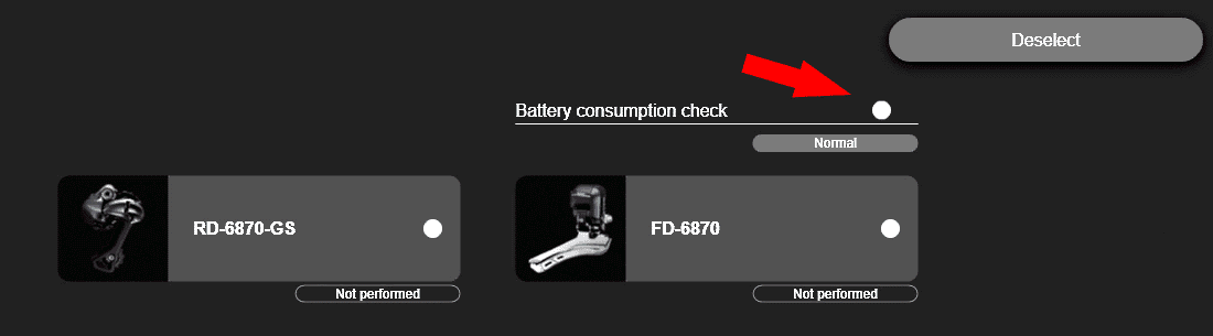 Battery check disabled