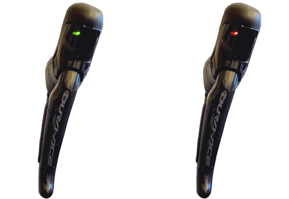Battery LEDs on shift levers