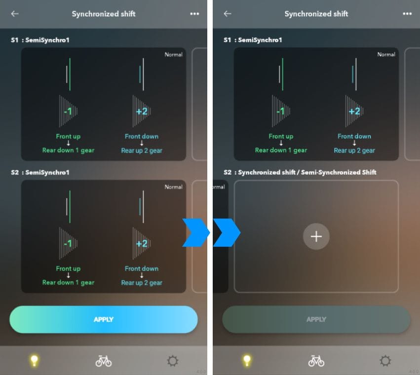 Swipe presets