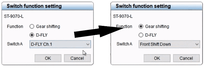 Assign hood buttons