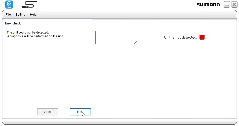Error check: not detected