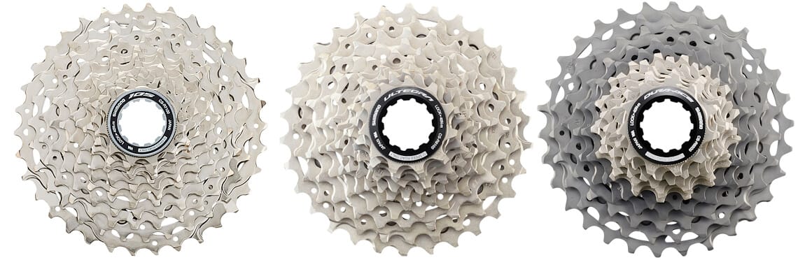 105, Ultegra, Dura-Ace cassettes