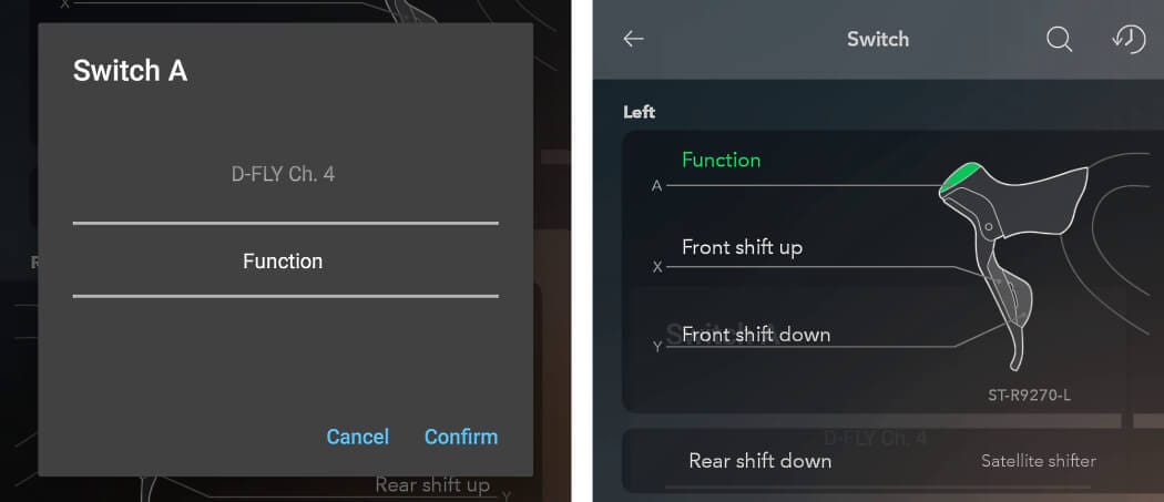 Set up the function button
