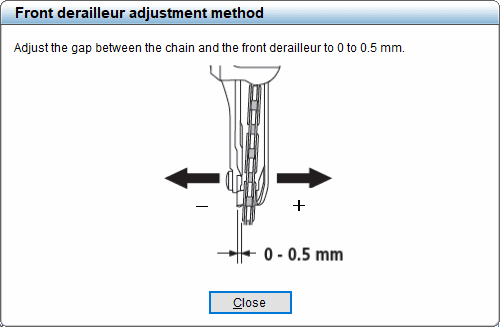 Adjustment instructions