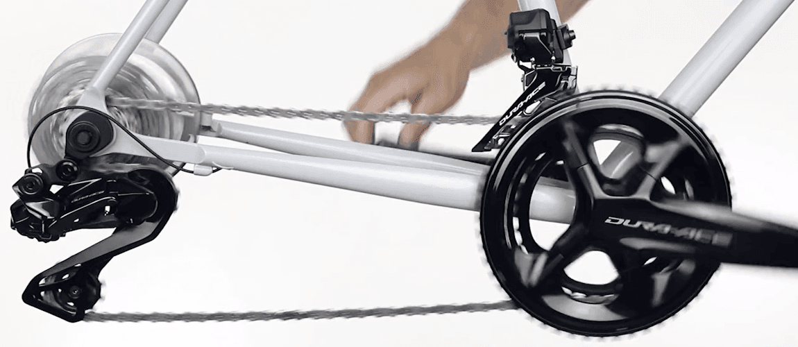 Adjust the RD in the small chainring