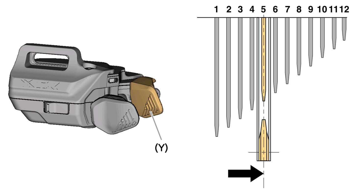 Adjust outboard five steps