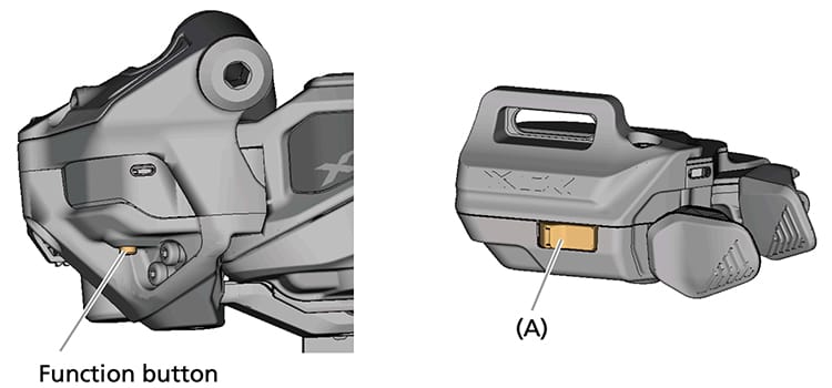 Enter adjustment mode by holding down the function button for 0.5+ seconds, or button A for at least 2 seconds
