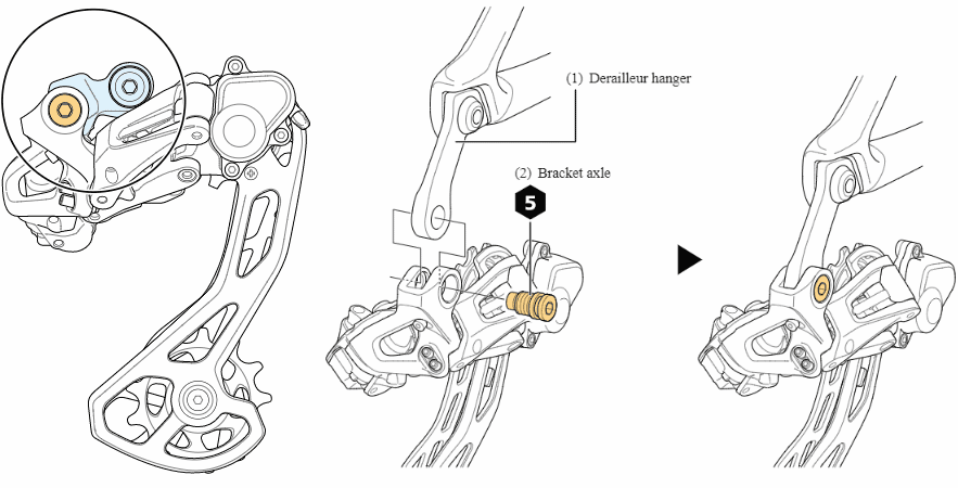 Install a direct mount rear derailleur